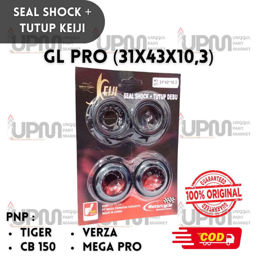 SEAL SHOCK + TUTUP DEBU GL PRO 31X43X10.3 KEIJI