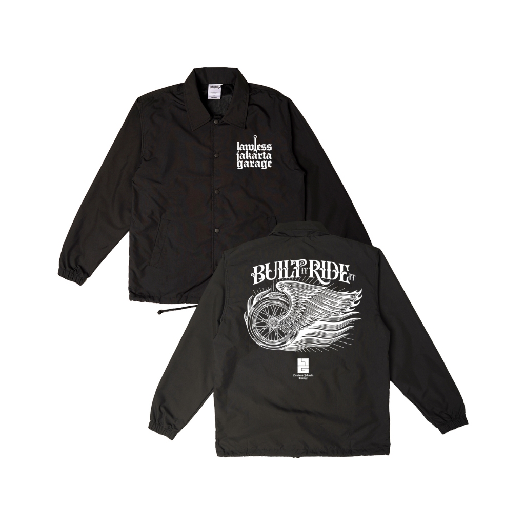 Lawless Jakarta Garage - Built It Windbreaker - Black