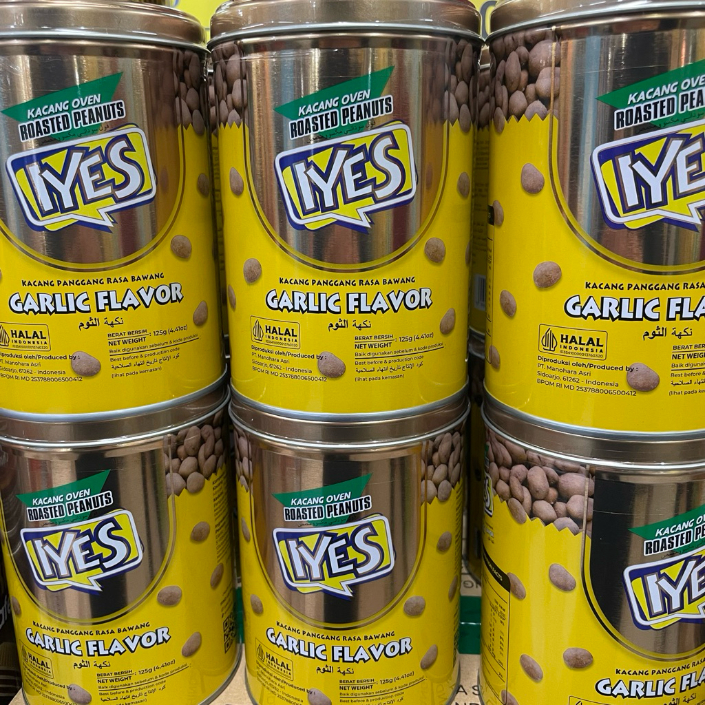 Iyes Kacang Oven Garlic Flavor 125g