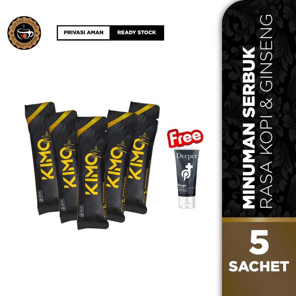 (100% ORI) Kimo Ginseng 5 Sachet - Kimo Minuman Serbuk Obat Kuat Pria | Penambah Stamina Pria BPOM