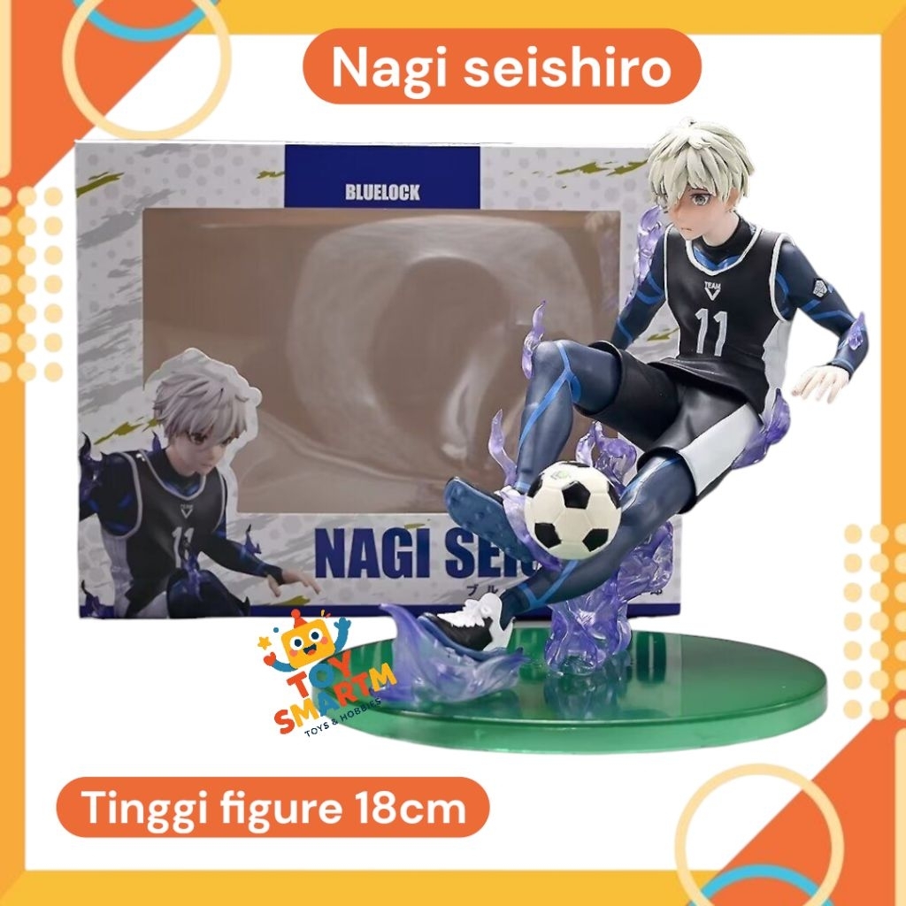 Action Figure Nagi Seishiro 18cm Koleksi Anime Blue Lock Nagi Seishiro