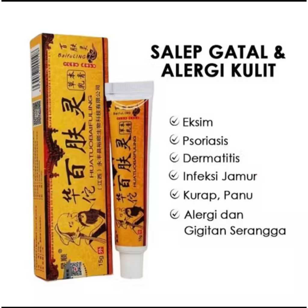 ORIGINAL 100% - SALEP herbal cina untuk gatal & jerawar iritasi kulit