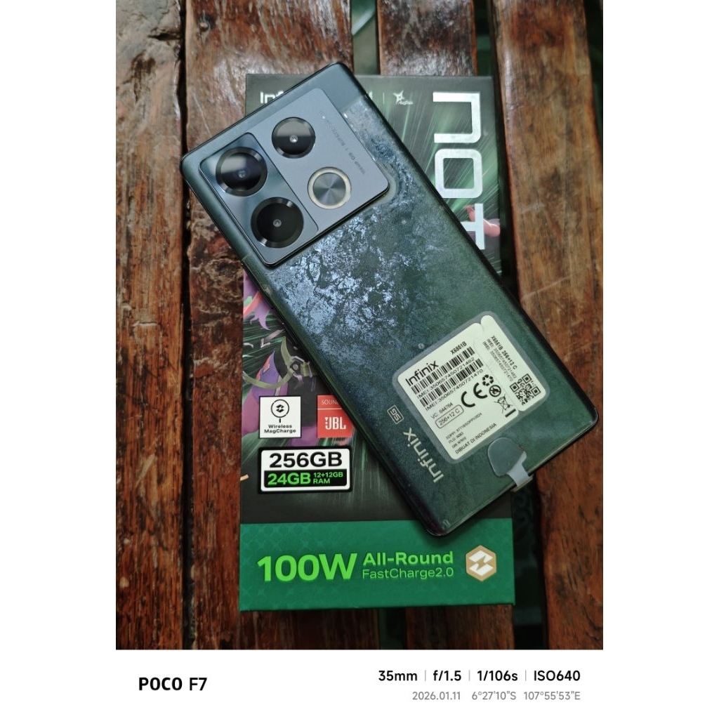 Infinix Note 40 pro+ 5G Second mulus fulset