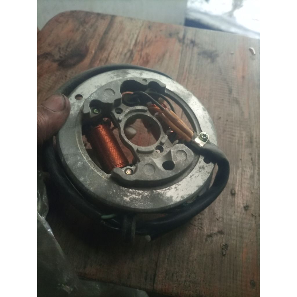 piringan napur nahpur sepul spul lilitan pengapian pengisian platina kondensor Yamaha rx100 RX 100 d