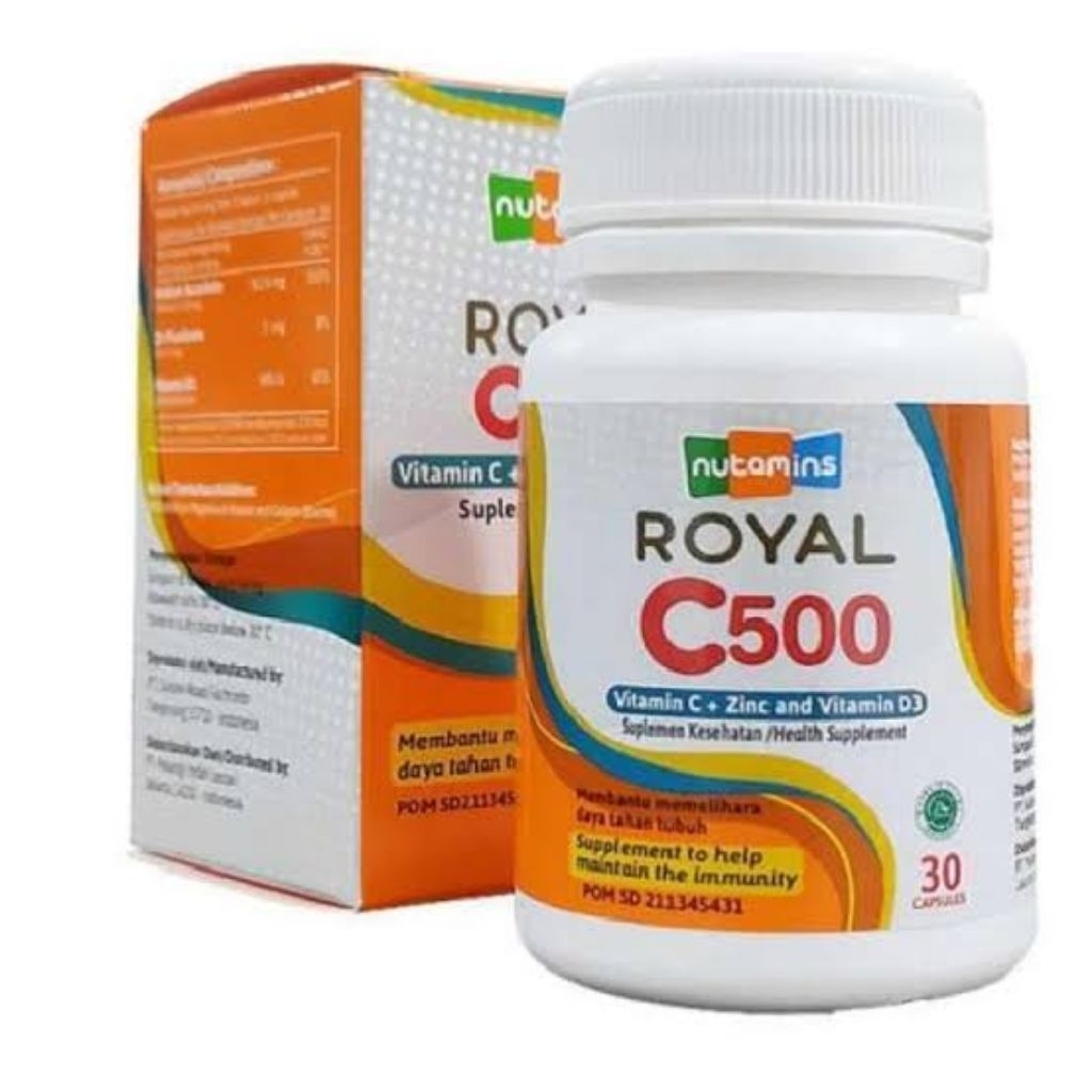 NUTAMINS Royal C500 Isi 30 kapsul VitaminC Immune Booster Multi mineral