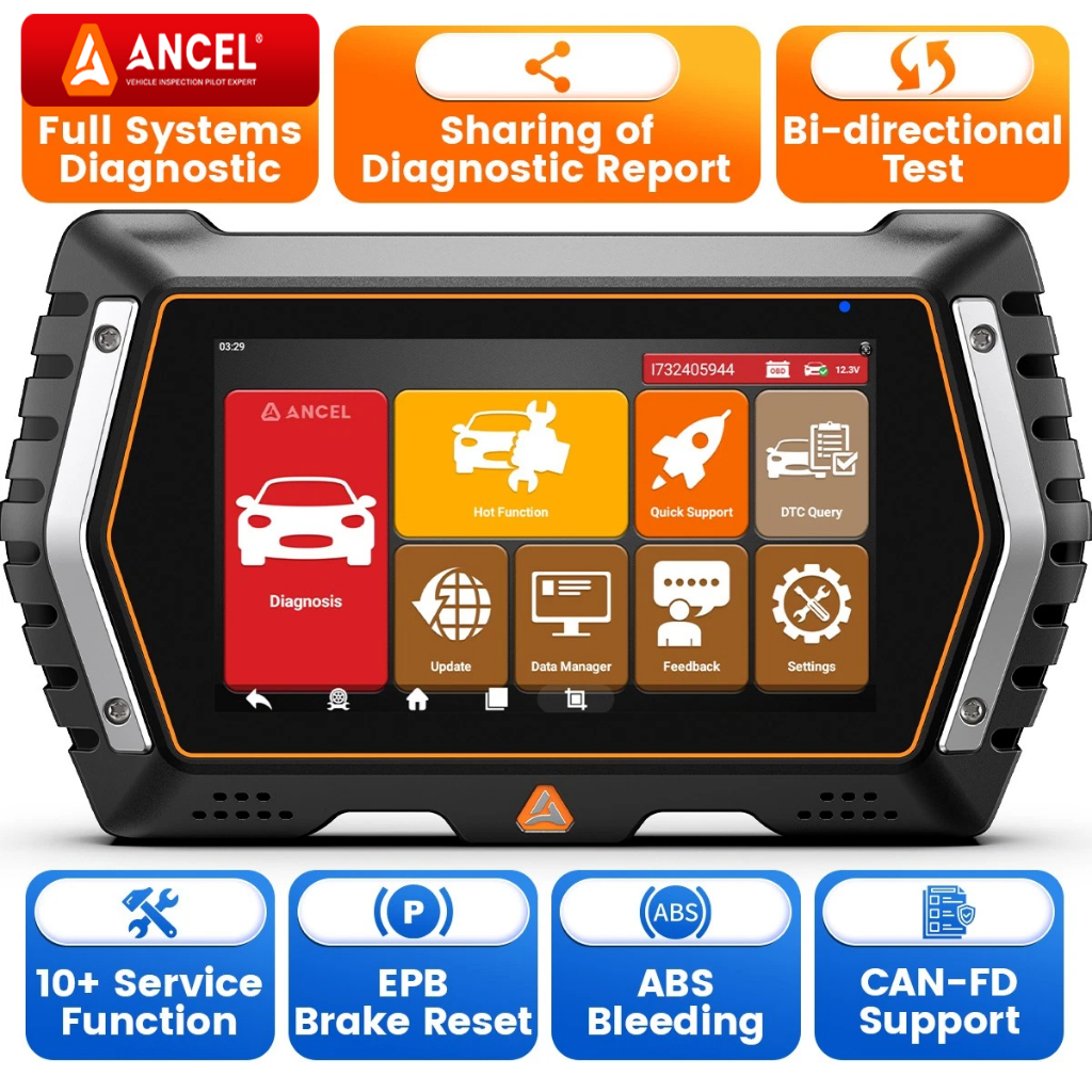 ANCEL V3 Pro Alat Scan Diagnostik Mobil OBD2 Scanner Full System Car Automotive EOBD JOBD OBD2 Scann