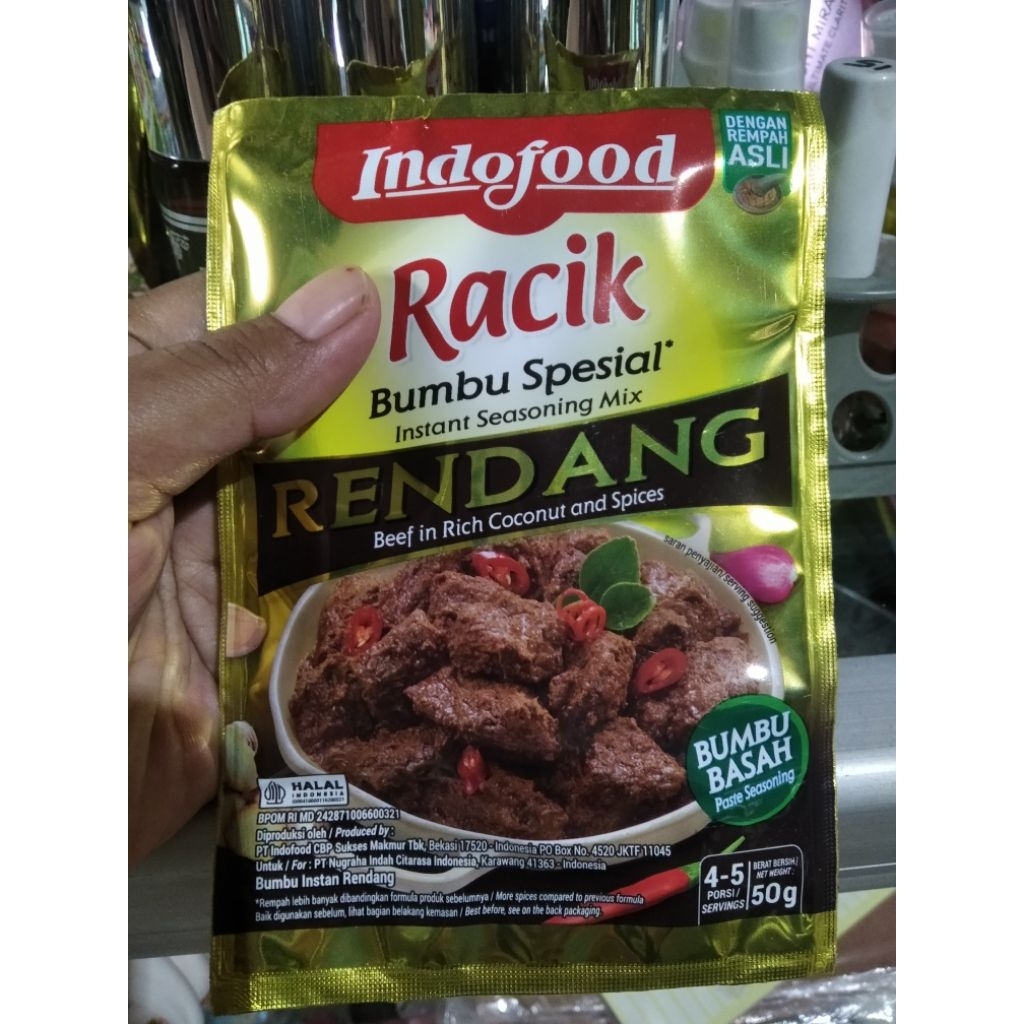 Indofood Racik Bumbu Spesial Rendang, Opor Ayam, Soto Ayam, Gulai Kemasan Sachet Isi 45gram