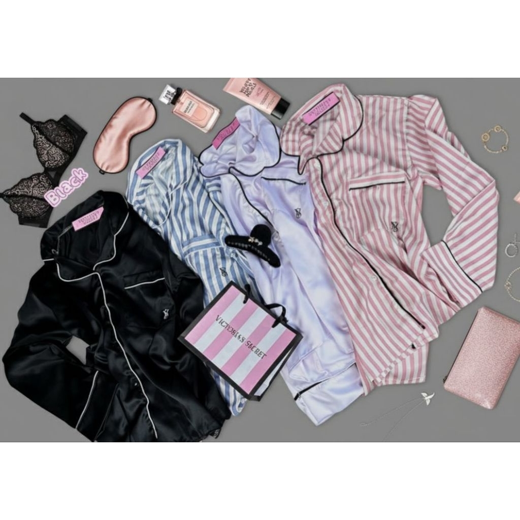 PAJAMAS PIYAMA VICTORIA'S SECRET VS SET BAJU TIDUR PREMIUM