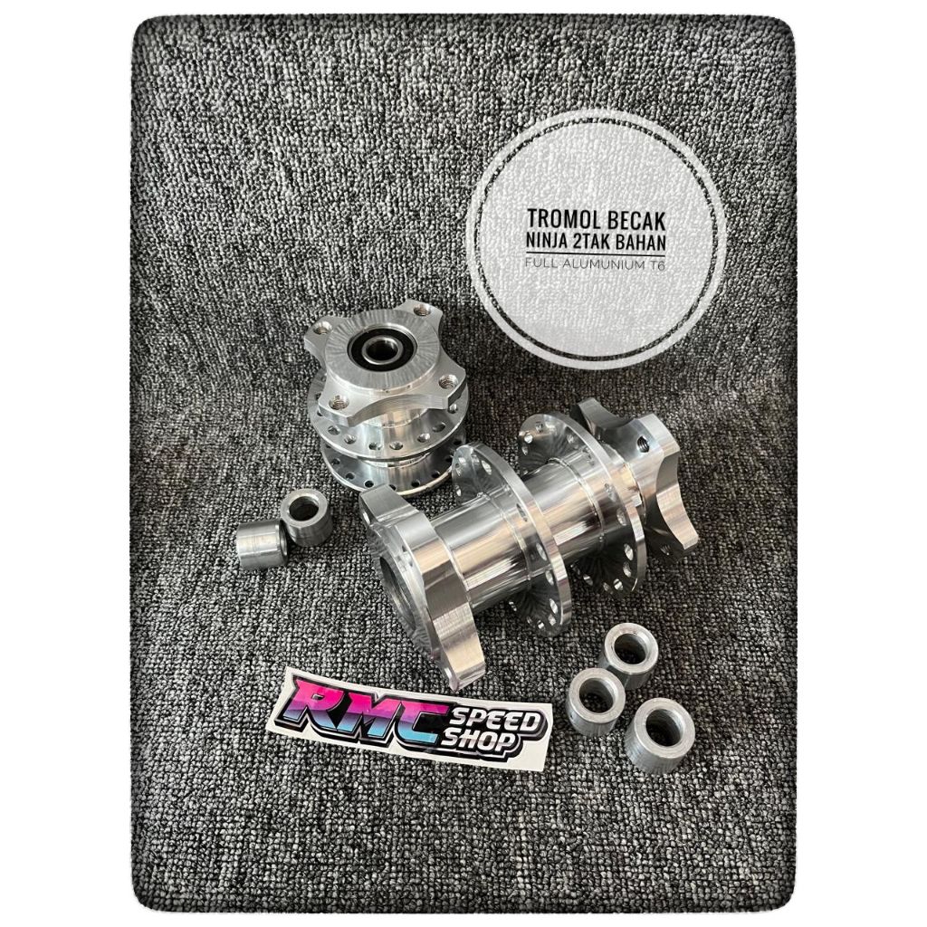 Tromol Becak mini Alumunium Ninja R Ninja Ss Ninja Rr alumunium / Tromol custom becak Almunium Ninja
