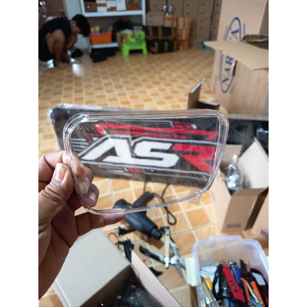 Mika kaca mika lampu rx king oval kaca bening polos