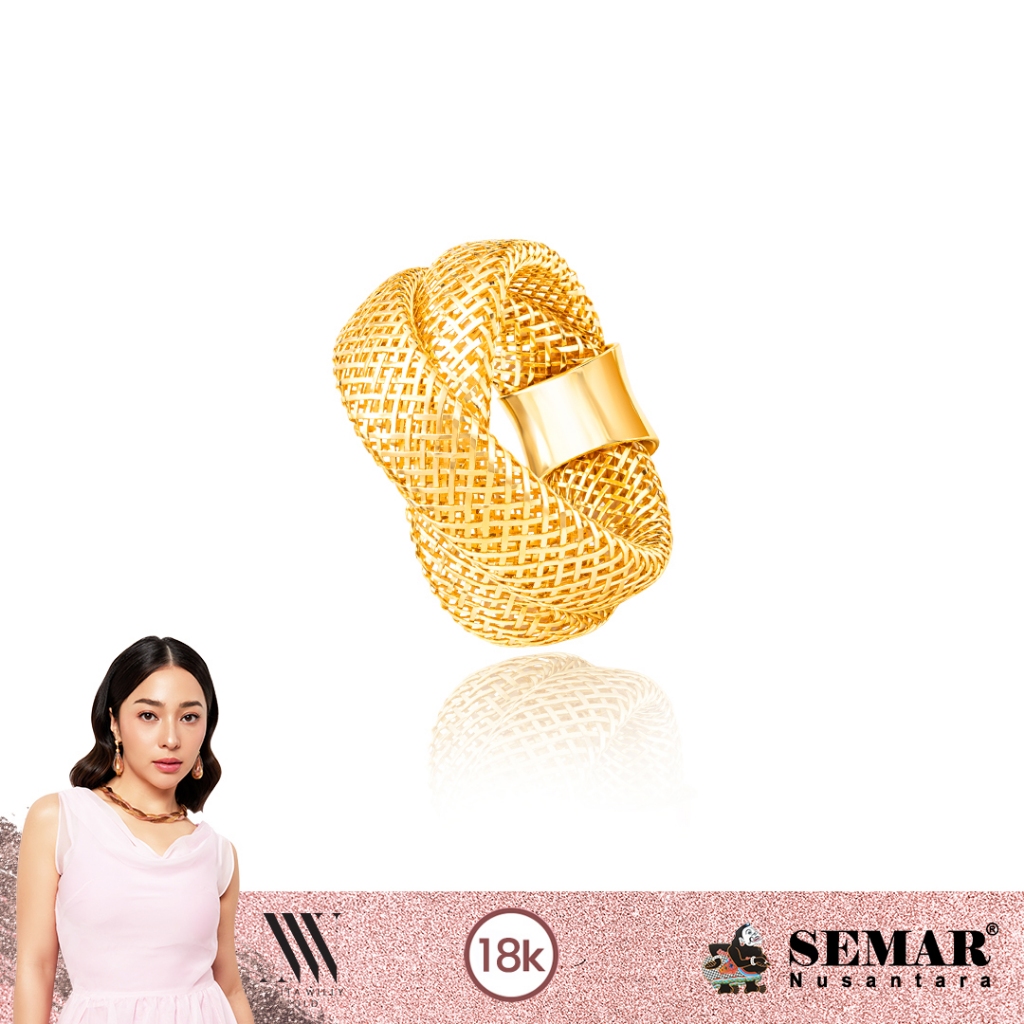 Nikita Willy Gold Cincin Emas Featherlite Whisper Ring Collection 18K Semar Nusantara