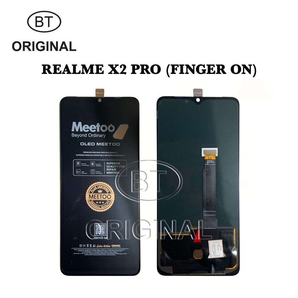 LCD FOR REALME X2 PRO OLED - FINGERPRINT ON - ORIGINAL MEETOO