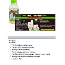 PRO-LYSINE 15 GRAM VITAMIN LYSINE MENINGKATKAN IMUN TUBUH NAFSU MAKAN KUCING ANJING KELINCI AYAM