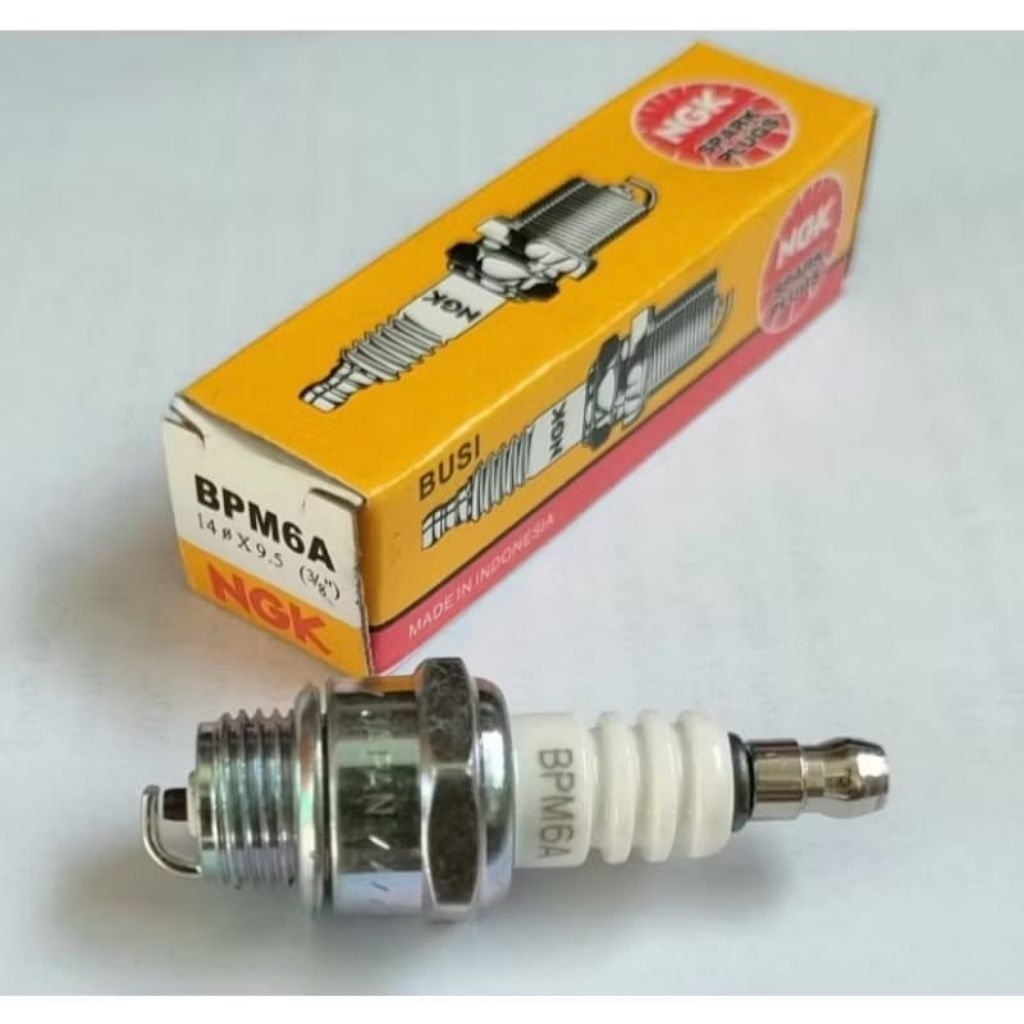 BUSI NGK BPM6A MESIN POTONG RUMPUT 2T 2 TAK ALAT PENYIANG GULMA GENSET ALAT FOGGING GERGAJI MESIN TA