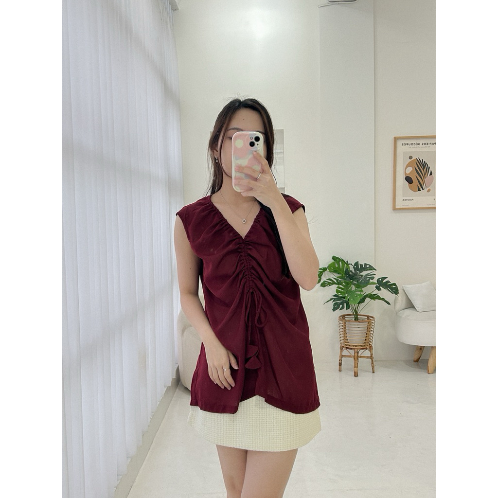 MELCA - HAN TOP | Blouse imlek | baju imlek | blouse wanita | atasan wanita | atasan korea