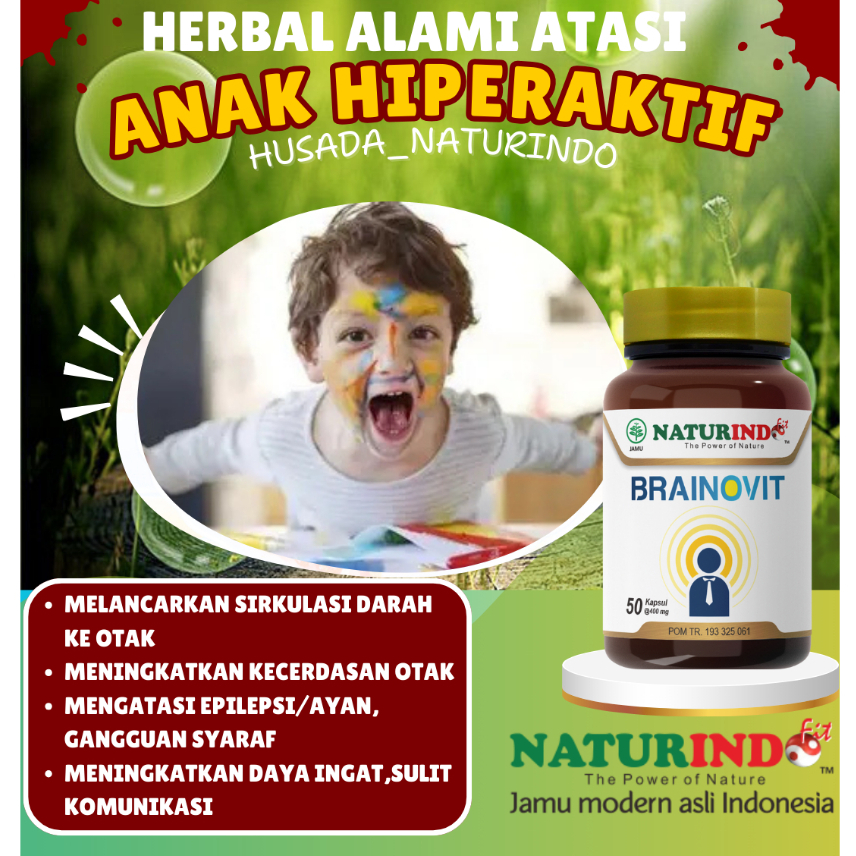 Brainovit Naturindo Suplemen Atasi Autis Hiperaktif Anak Kecerdasan Otak