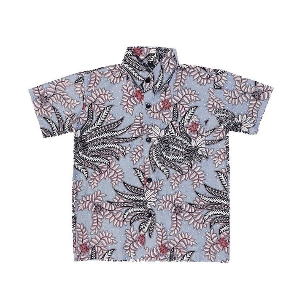 Batik anak - hem batik anak - batik anak laki laki lengan pendek