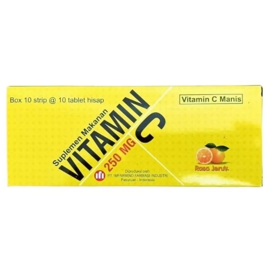 VITAMIN C 250mg (100's /Dus) - IFI /IMFARMIND