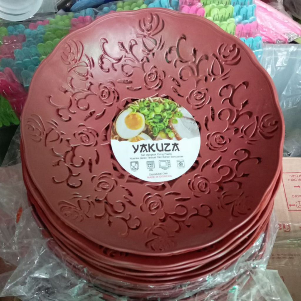 Piring rotan 1 lusin