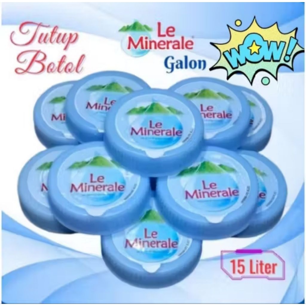 Tutup galon Le minerale 15 L isi 7 pics