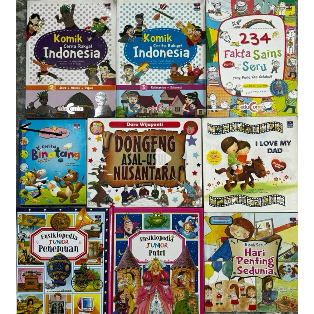 BUKU ANAK PRELOVED | KOMIK ANAK MURAH | BUKU EDUKASI