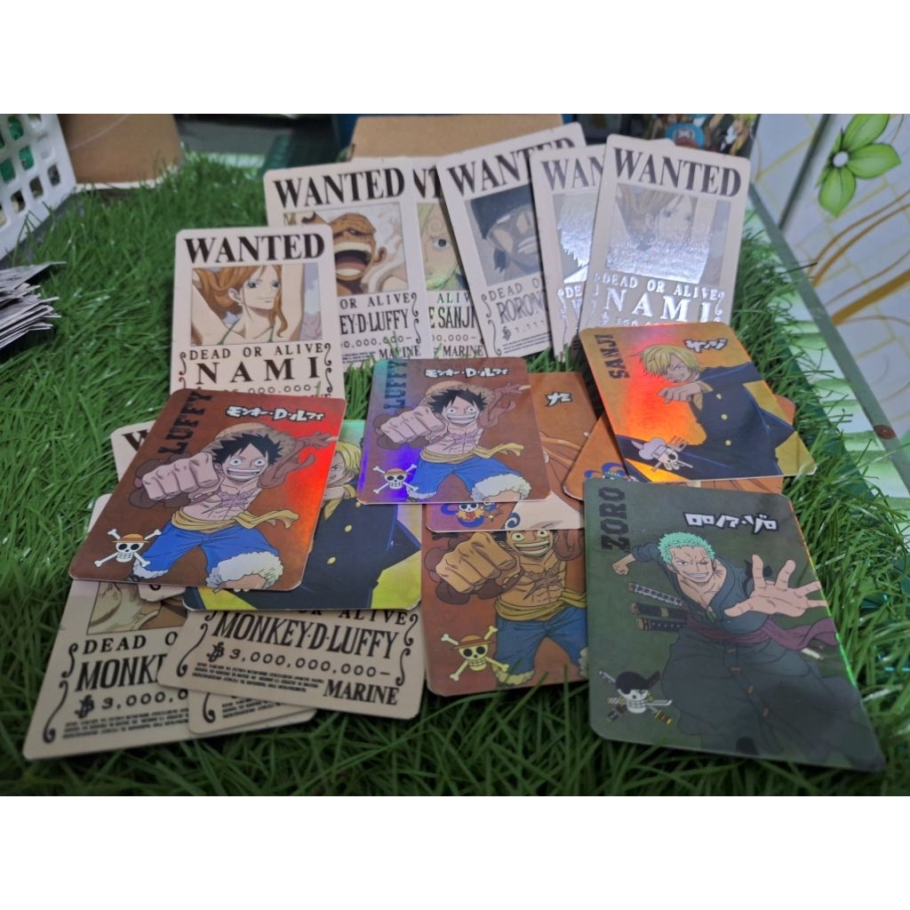 kartu card one piece x chatime