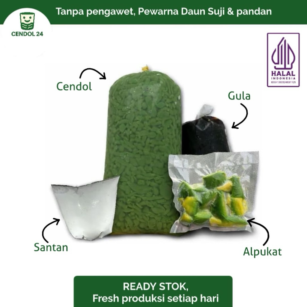 Paket Es Cendol Alpukat / es cendol paket alpukat / es cendol fresh halal tanpa pengawet