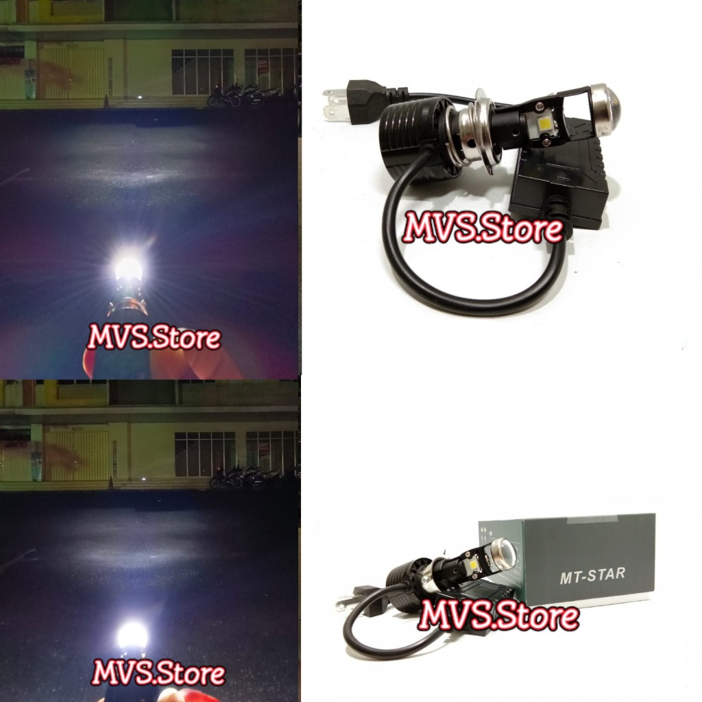 Lampu Utma Led Mt Star H8 Projector Mini H6 H7 H4 Projie Cut Off