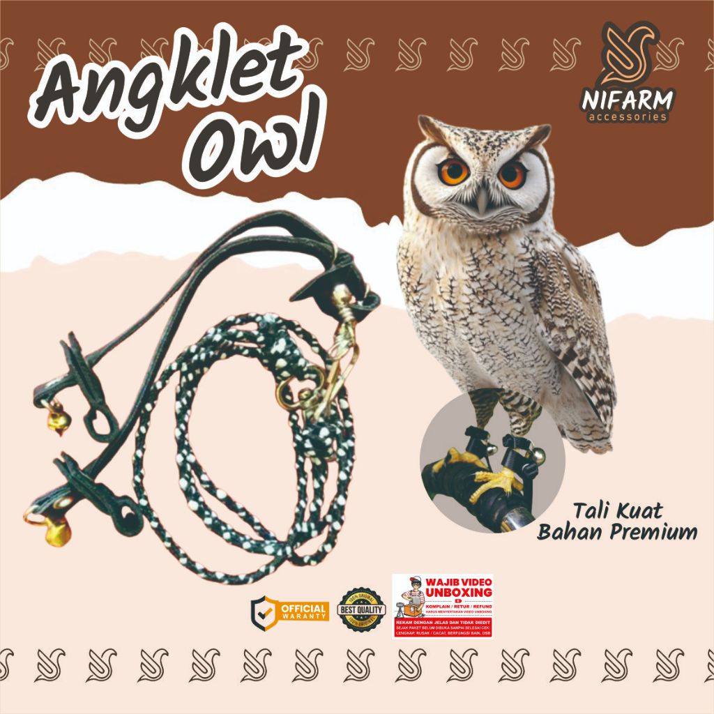 Angklet Burung Hantu Buffy Strik Seluputo