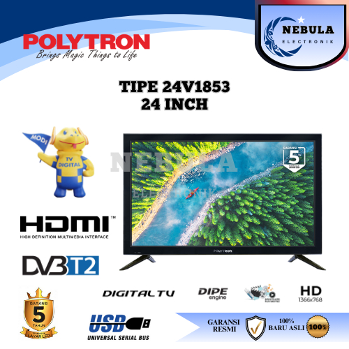 DIGITAL TV 24 INCH POLYTRON/POLYTRON LED DIGITAL TV 24 INCH NEW SERIES