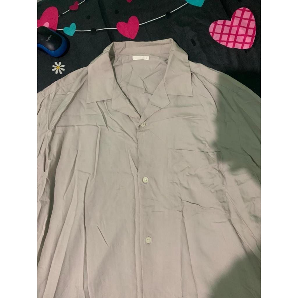 UNIQLO GU OPEN COLLAR KEMEJA