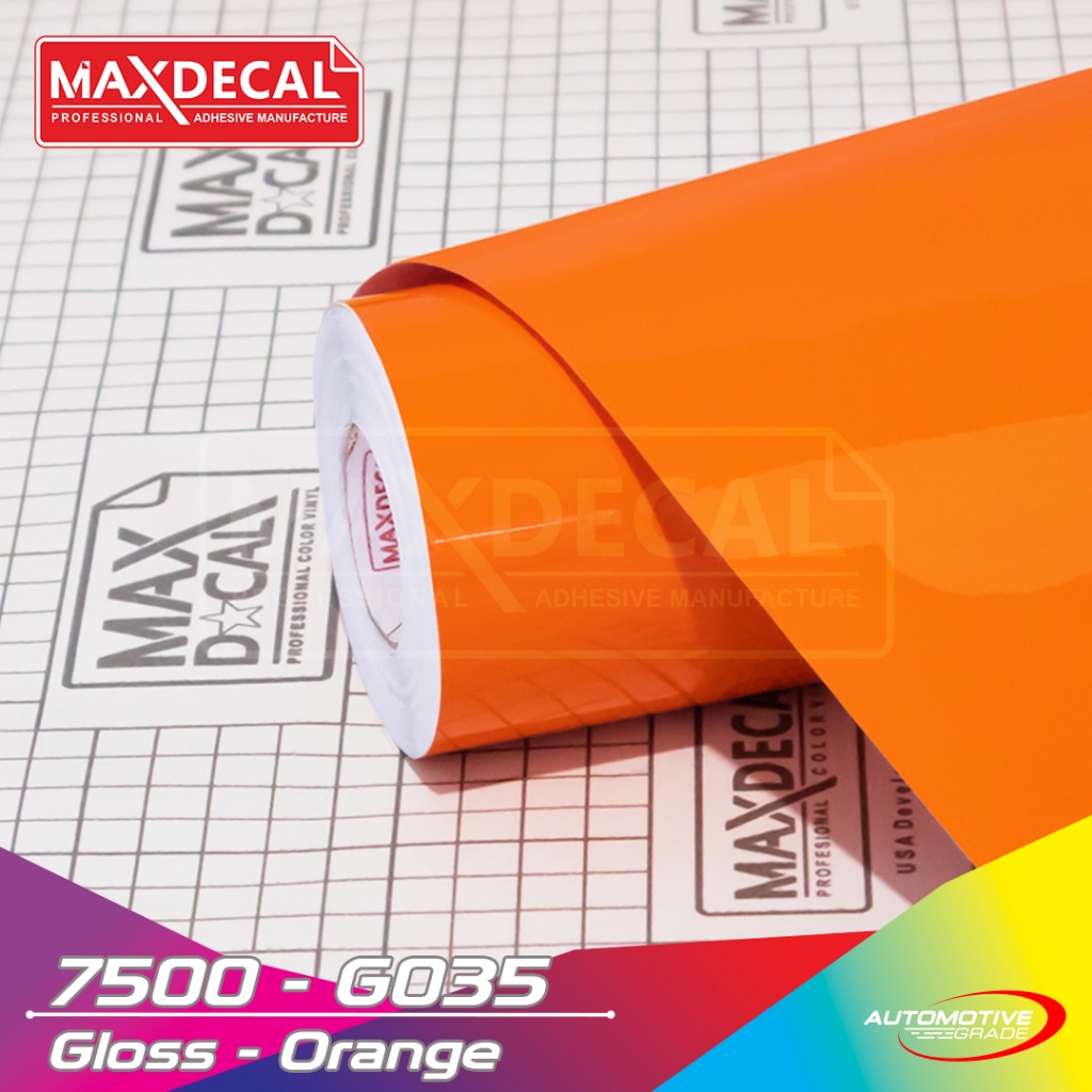 Roll sticker skotlet MAXDECAL 7500 035 glossy orange Skotlet orange Roll