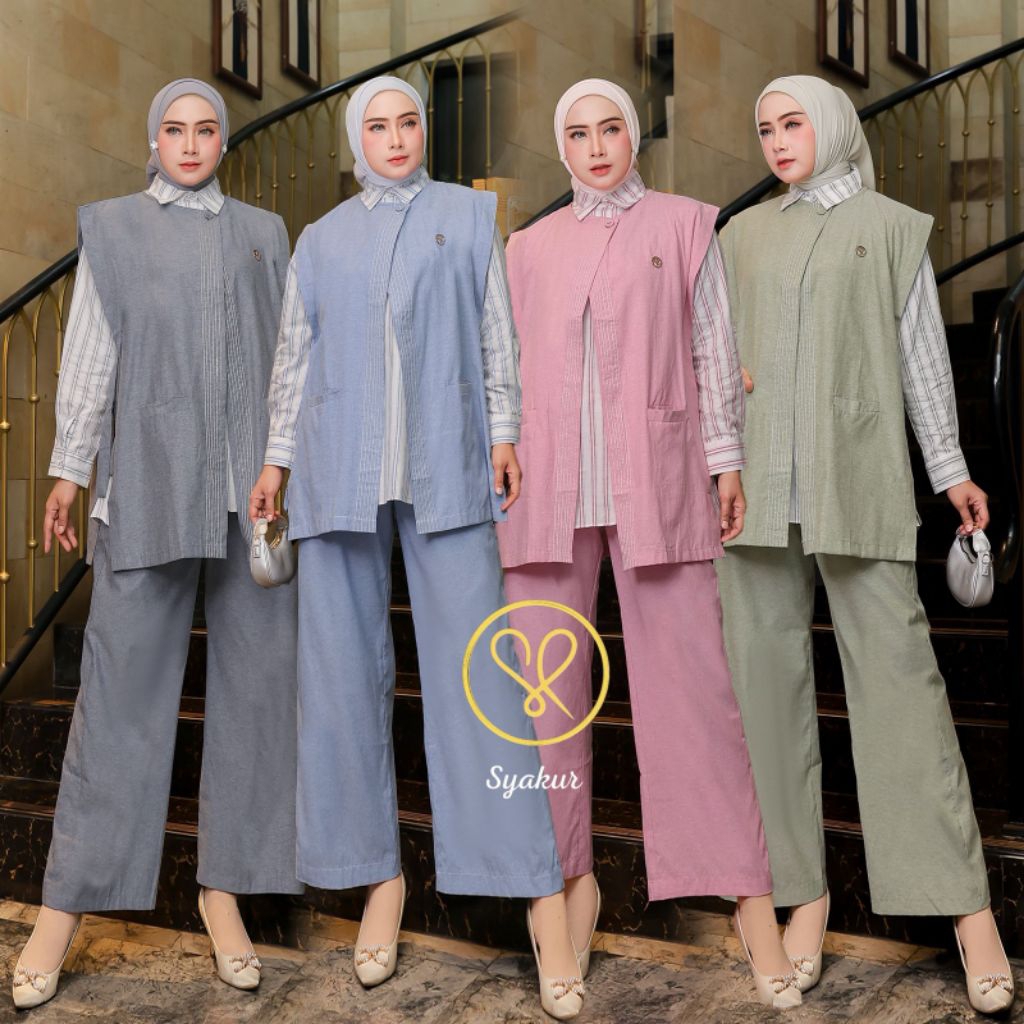 setcel 3 in 1  by syakur collection /setcel Oxford syakur