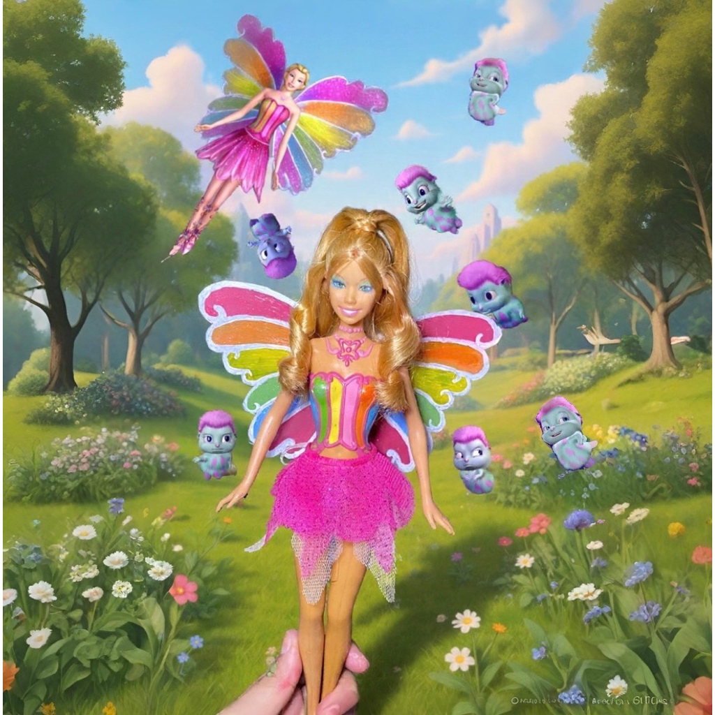 boneka/doll barbie elina rainbow fairytopia movie