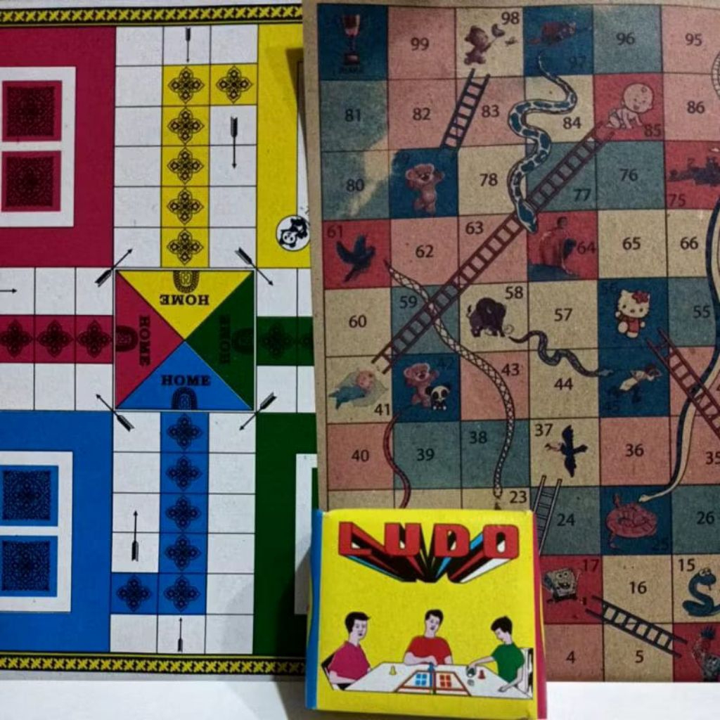 PBS Mainan Anak Ludo Ular Tangga Mainan Jadul