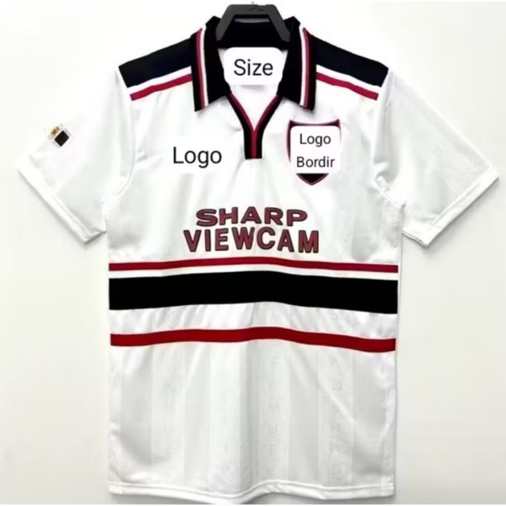 Jersey Retro MU Away 1998 1999 Retro Away Jersey Bola Olahraga