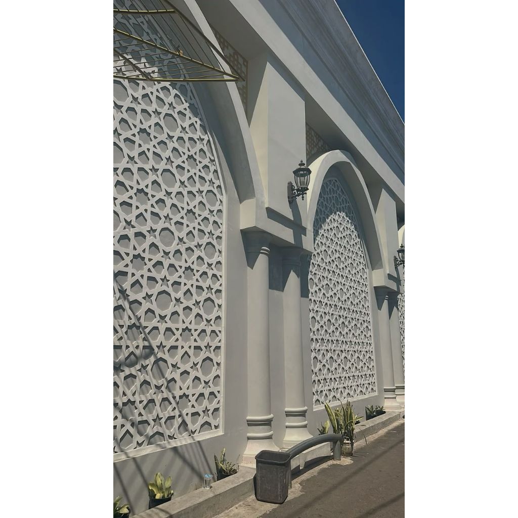GRC Krawangan Fasad Bangunan | Ornamen Krawangan Modern