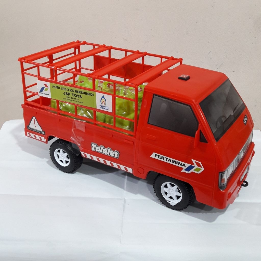 MAINAN MOBIL PICK UP MUSIK TELOLET MOBIL PICK UP DT14 MAINAN MOBIL PICK UP MUATAN LPG MAINAN PICK UP