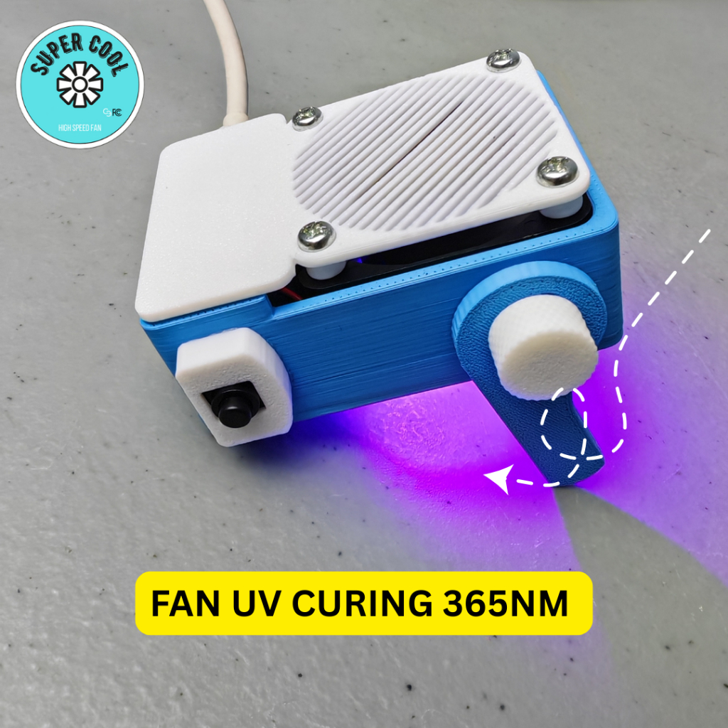 Supercool Fan Kipas Lampu UV Curing 365NM