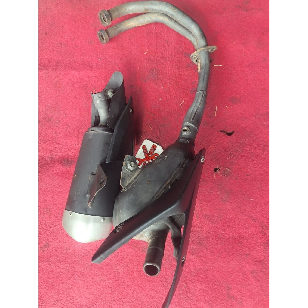 Knalpot standar Yamaha R25/MT25 Bekas Original