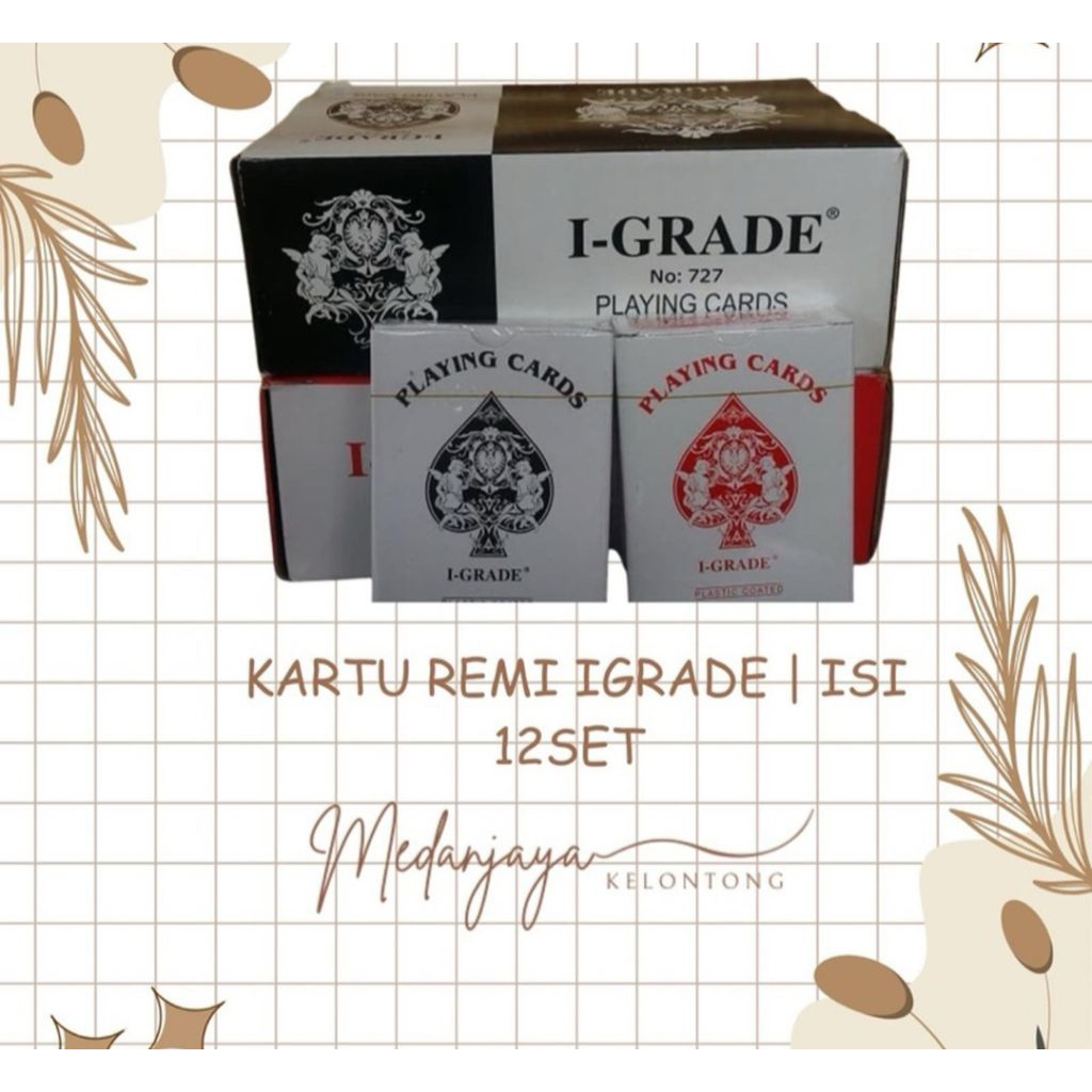 KARTU REMI i-grade 1box 12 pcs