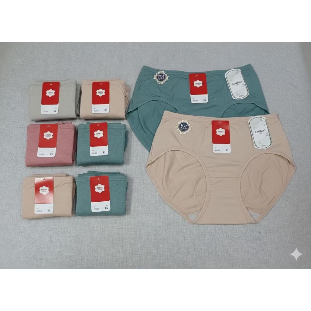 [ 3PCS ] CD SOREX Celana dalam wanita BAMBOO 35779 / CD SOREX BAMBOO 35779 / Celaan dalam sorex bamb