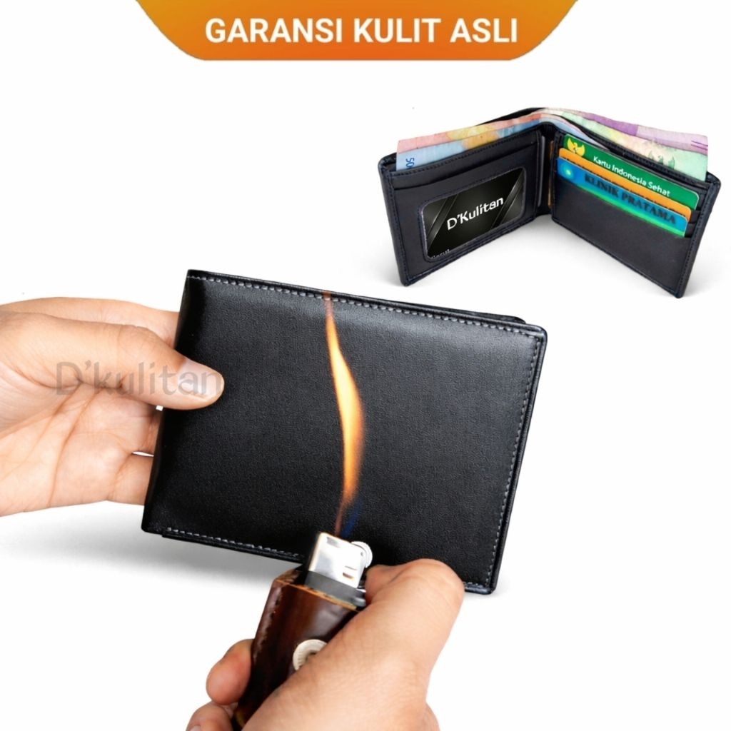 Dompet Kulit Pria Original Kulit Asli Dompet Pria Tipis Simpel