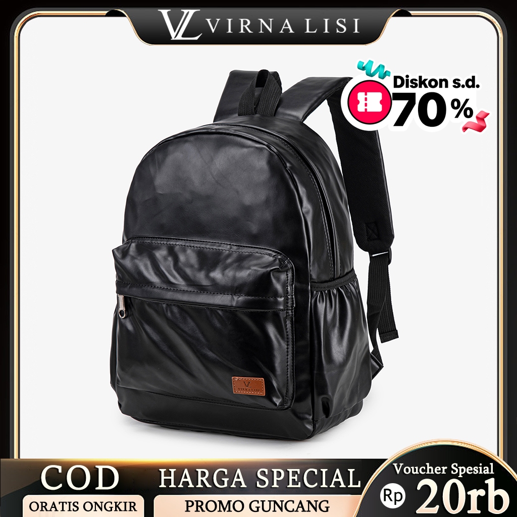Virnalisi Tas Ransel Tas Punggung Backpack Pria Wanita, Muat Laptop, Stylish untuk Kerja, Kuliah & T