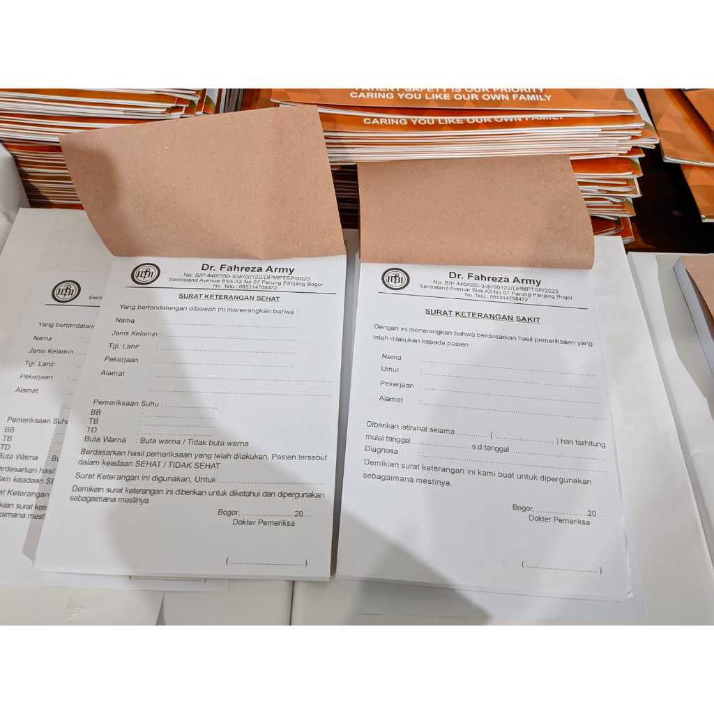 SURAT KET SEHAT/SAKIT FREE DESAIN