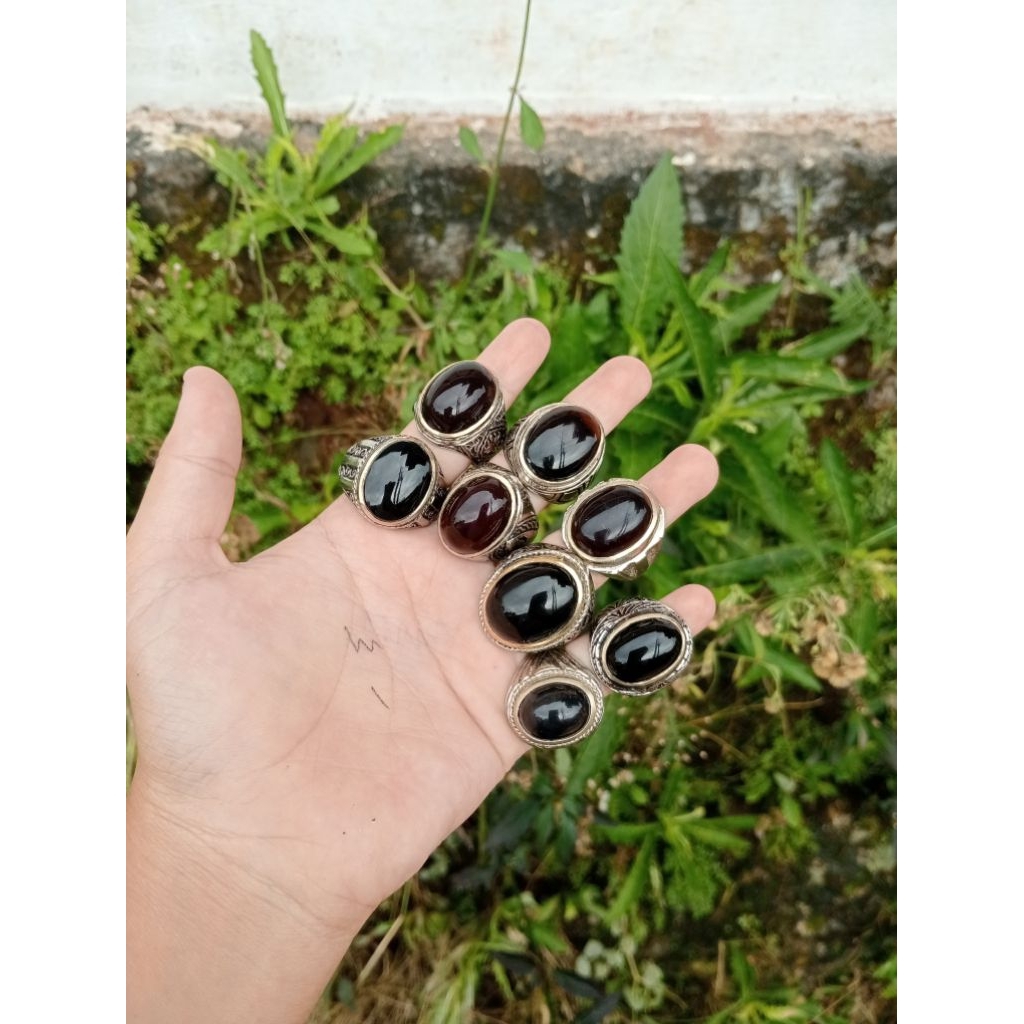 batu akik Yaman Wulung dan kecubung Wulung