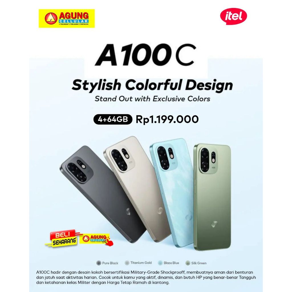 Itel A100C Garansi Resmi Itel Indonesia