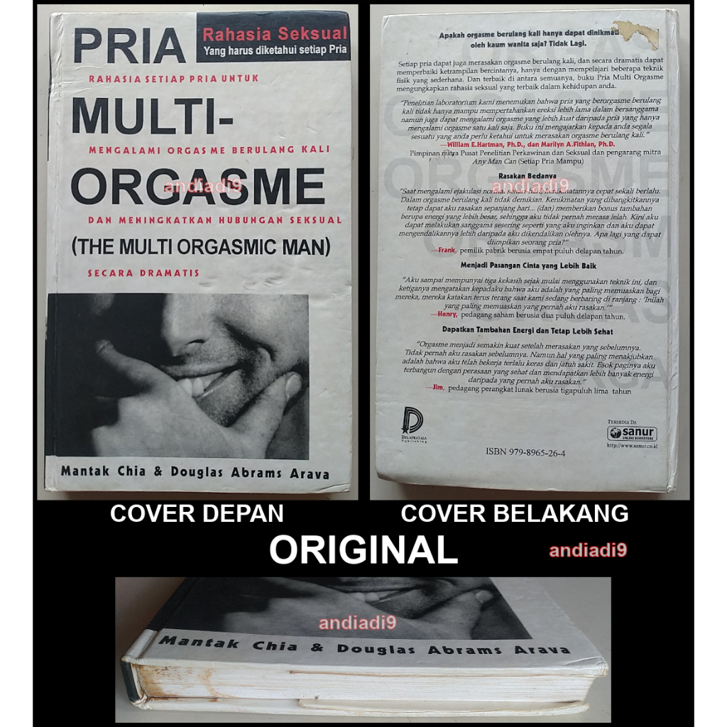 BUKU PRIA MULTI ORGASME - MANTAK CHIA & DOUGLAS ABRAMS ARAVA HARDCOVER ORIGINAL ASLI