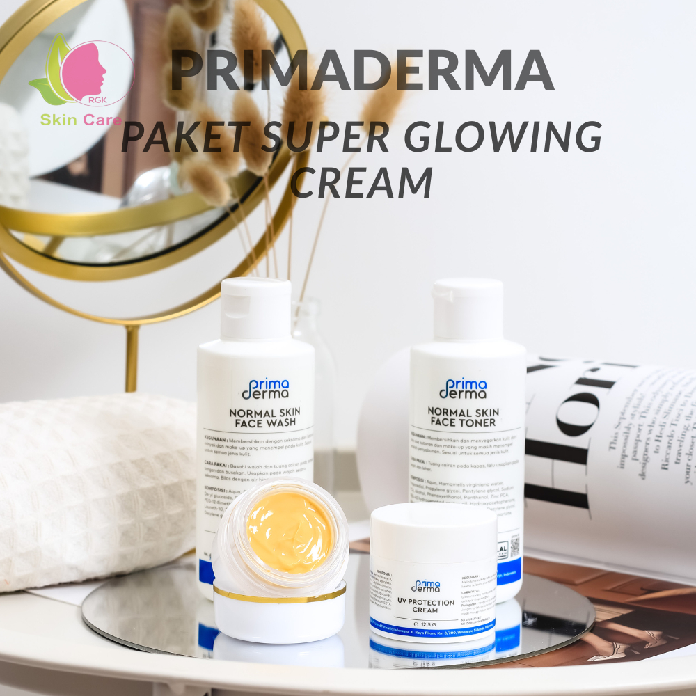 Primaderma Paket Super Glowing Cream - Glowing dan Memutihkan