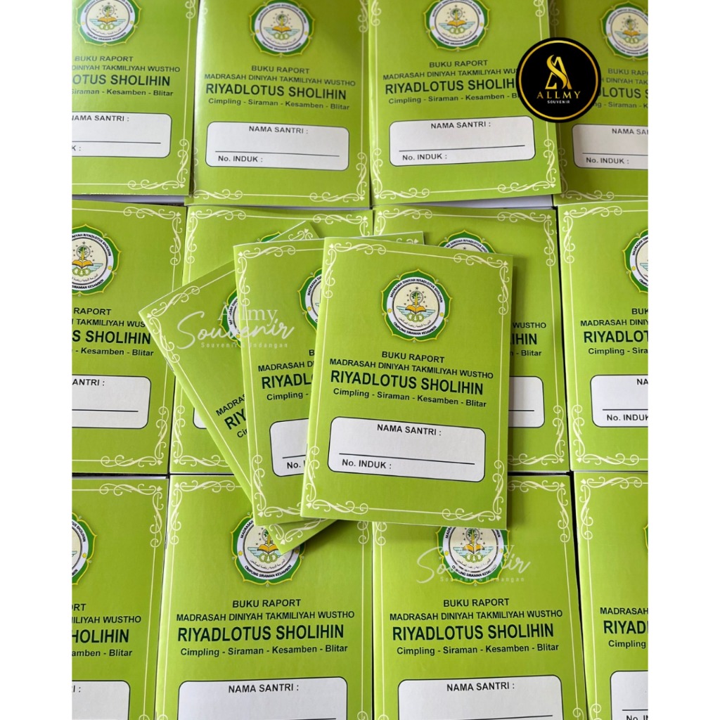 Cetak Custom Buku Raport / laporan hasil belajar / buku Madin - Tpq - Tpa MAdrasah - Tk- Paud Minim 